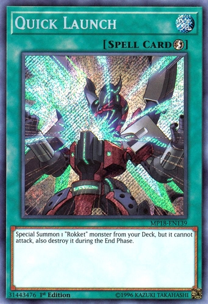 Image for Quick Launch (2018 Mega-Tins Mega Pack) (MP18-EN139) - YuGiOh