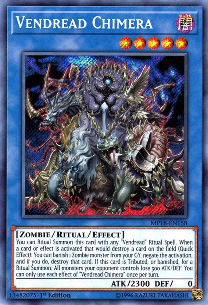 Image for Vendread Chimera (2018 Mega-Tins Mega Pack) (MP18-EN158) - YuGiOh