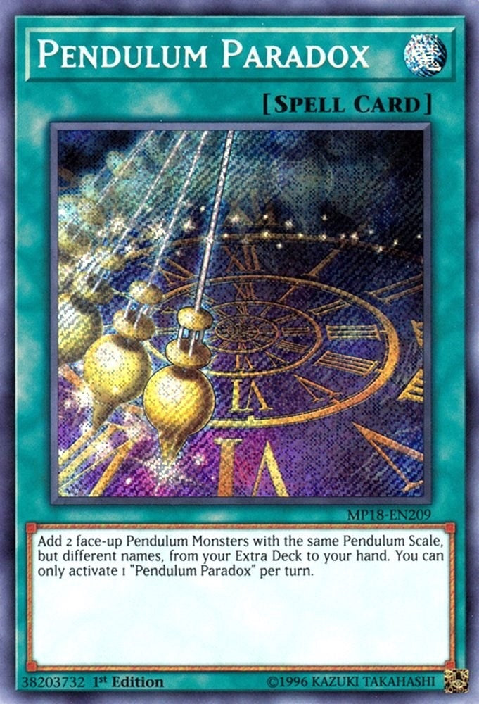 Image for Pendulum Paradox (2018 Mega-Tins Mega Pack) (MP18-EN209) - YuGiOh