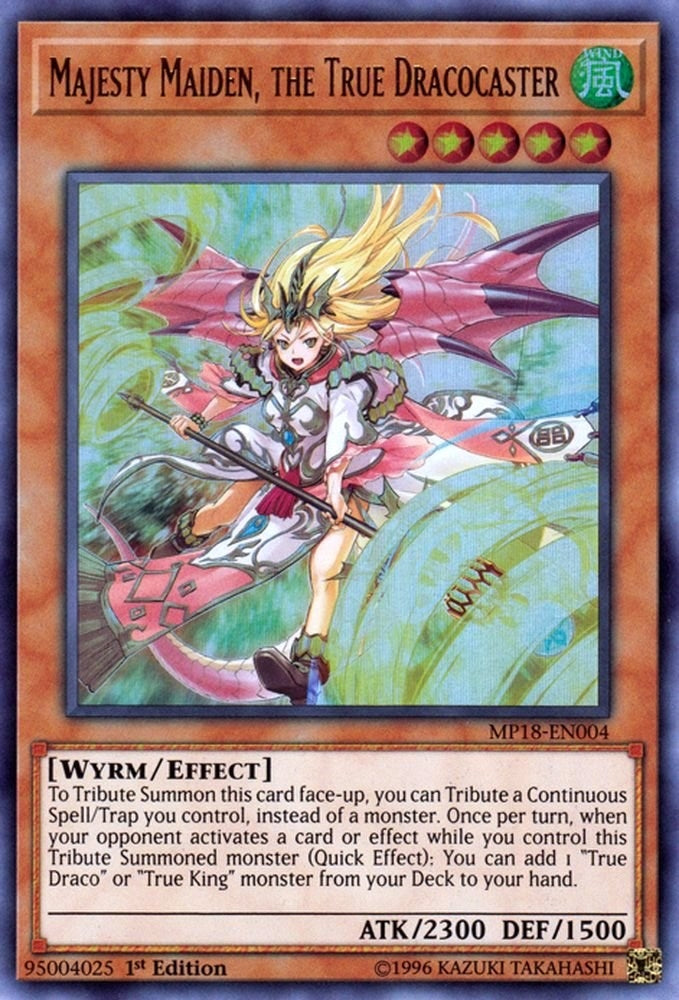 Image for Majesty Maiden, the True Dracocaster (2018 Mega-Tins Mega Pack) (MP18-EN004) - YuGiOh