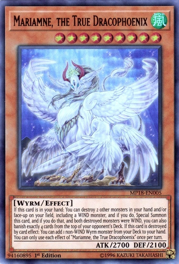 Image for Mariamne, the True Dracophoenix (2018 Mega-Tins Mega Pack) (MP18-EN005) - YuGiOh
