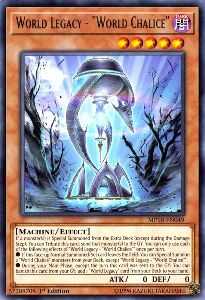 Image for World Legacy - "World Chalice" (2018 Mega-Tins Mega Pack) (MP18-EN049) - YuGiOh