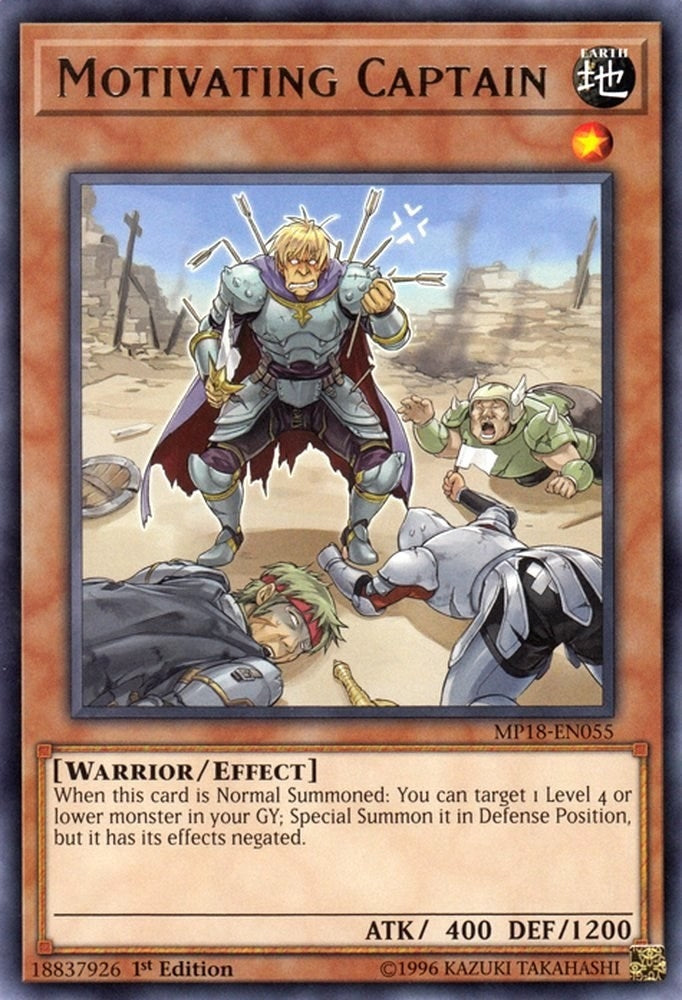 Image for Motivating Captain (2018 Mega-Tins Mega Pack) (MP18-EN055) - YuGiOh
