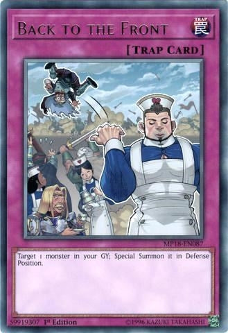 Image for Back to the Front (2018 Mega-Tins Mega Pack) (MP18-EN087) - YuGiOh