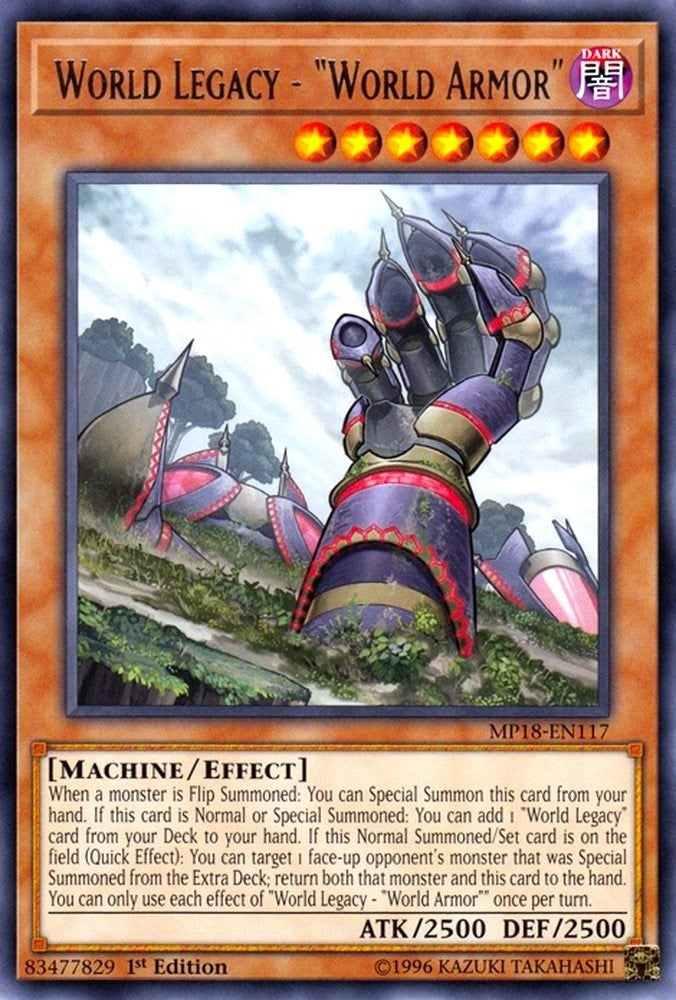 Image for World Legacy - "World Armor" (2018 Mega-Tins Mega Pack) (MP18-EN117) - YuGiOh