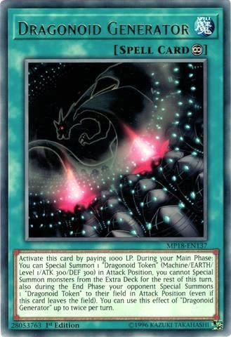 Image for Dragonoid Generator (2018 Mega-Tins Mega Pack) (MP18-EN137) - YuGiOh