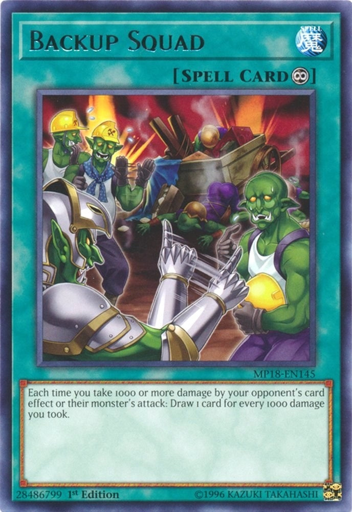 Image for Backup Squad (2018 Mega-Tins Mega Pack) (MP18-EN145) - YuGiOh