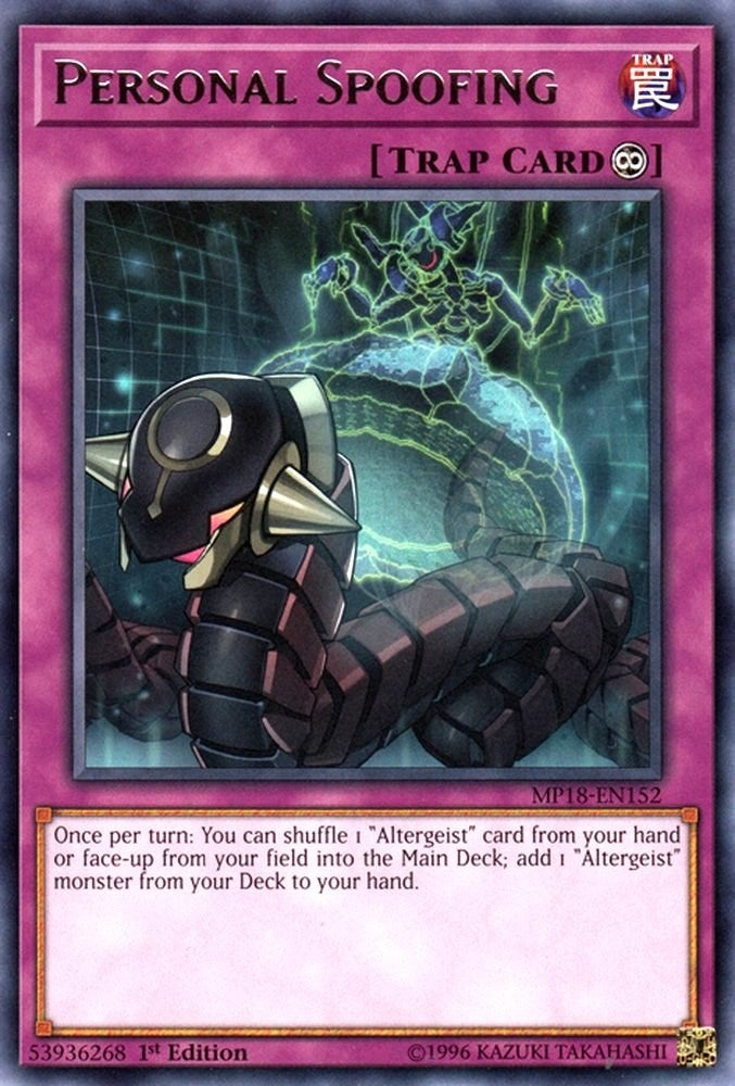 Image for Personal Spoofing (2018 Mega-Tins Mega Pack) (MP18-EN152) - YuGiOh