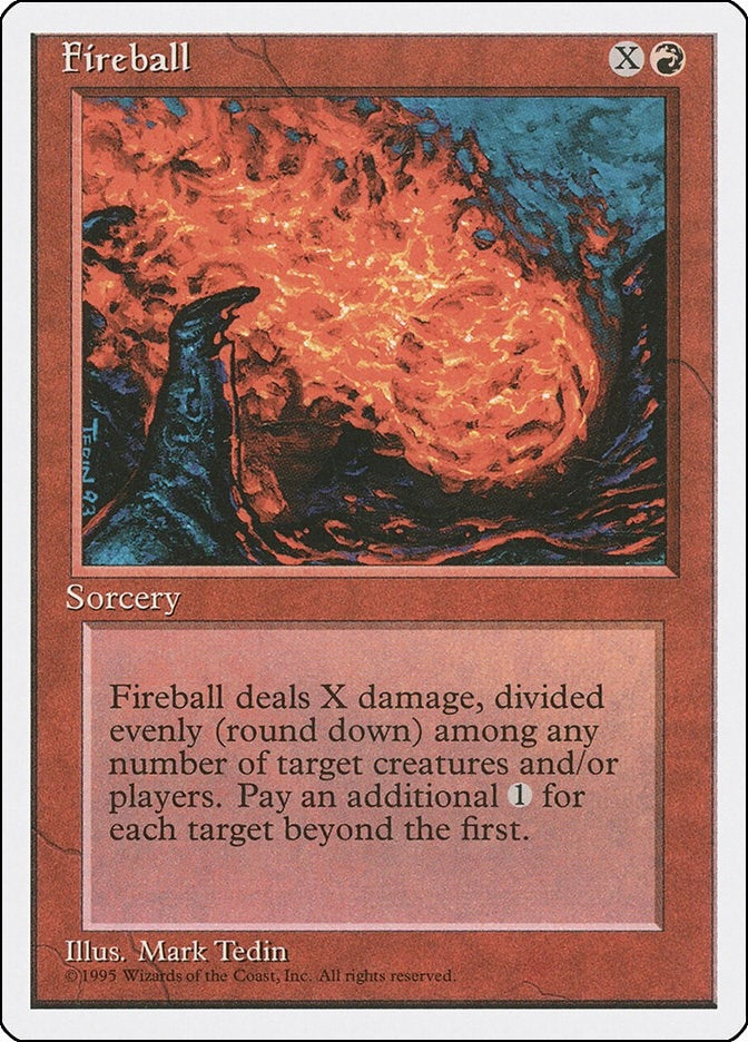 Image for Fireball (Fourth Edition) (210) - Magic: The Gathering
