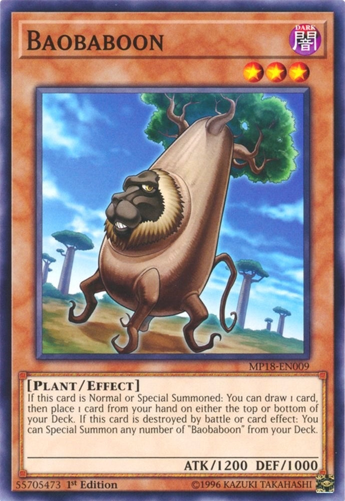 Image for Baobaboon (2018 Mega-Tins Mega Pack) (MP18-EN009) - YuGiOh