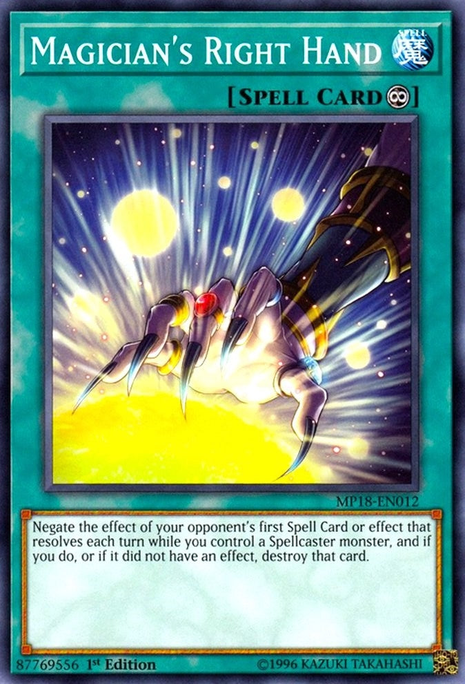 Image for Magician's Right Hand (2018 Mega-Tins Mega Pack) (MP18-EN012) - YuGiOh