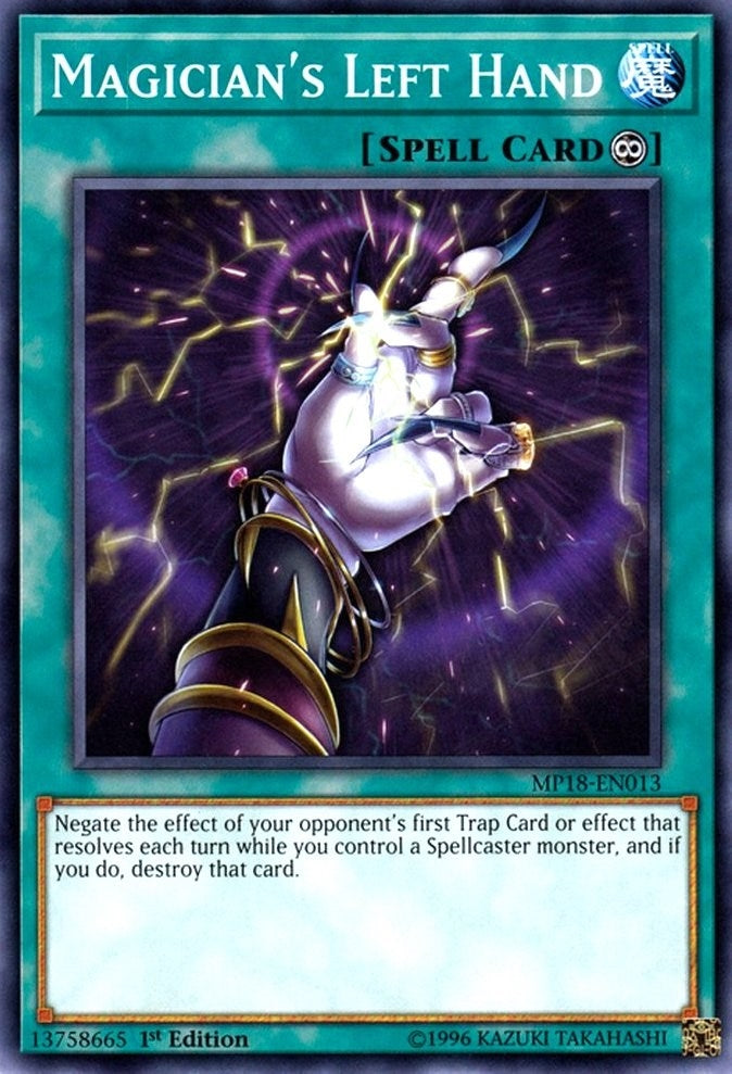 Image for Magician's Left Hand (2018 Mega-Tins Mega Pack) (MP18-EN013) - YuGiOh