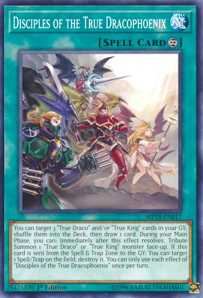 Image for Disciples of the True Dracophoenix (2018 Mega-Tins Mega Pack) (MP18-EN017) - YuGiOh