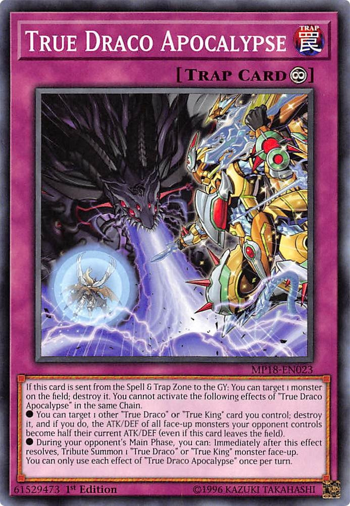 Image for True Draco Apocalypse (2018 Mega-Tins Mega Pack) (MP18-EN023) - YuGiOh