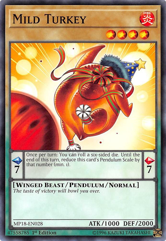 Image for Mild Turkey (2018 Mega-Tins Mega Pack) (MP18-EN028) - YuGiOh