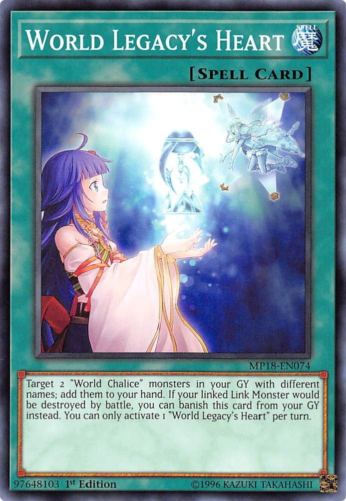 Image for World Legacy's Heart (2018 Mega-Tins Mega Pack) (MP18-EN074) - YuGiOh