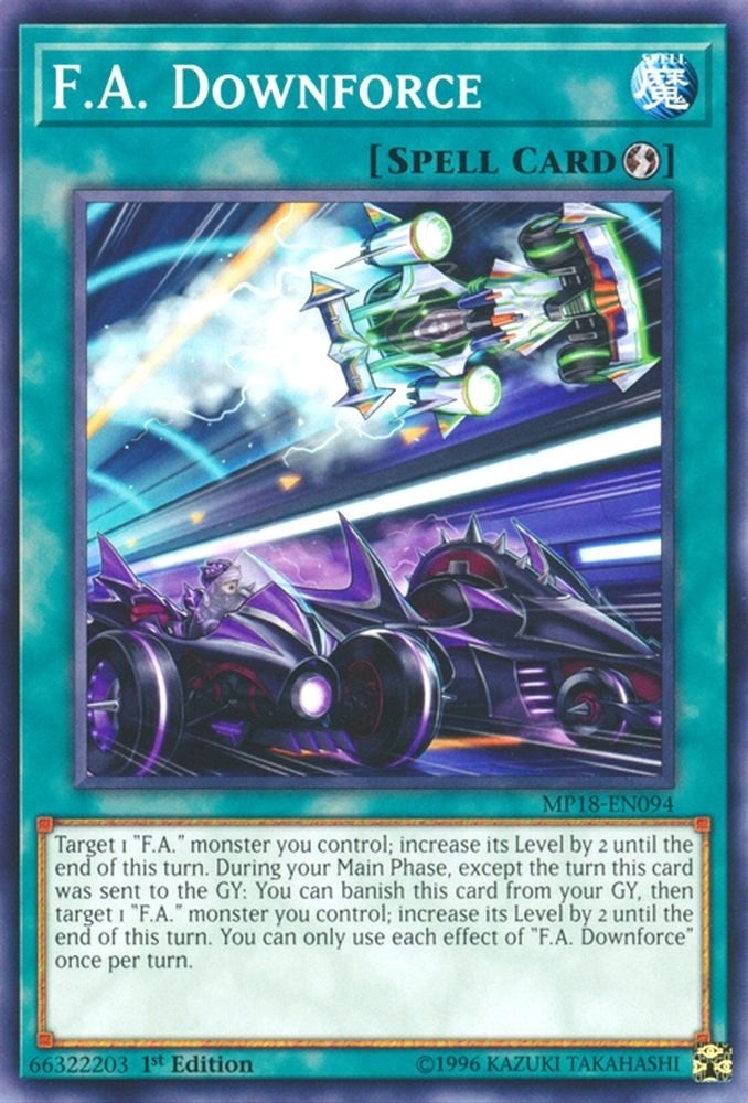 Image for F.A. Downforce (2018 Mega-Tins Mega Pack) (MP18-EN094) - YuGiOh
