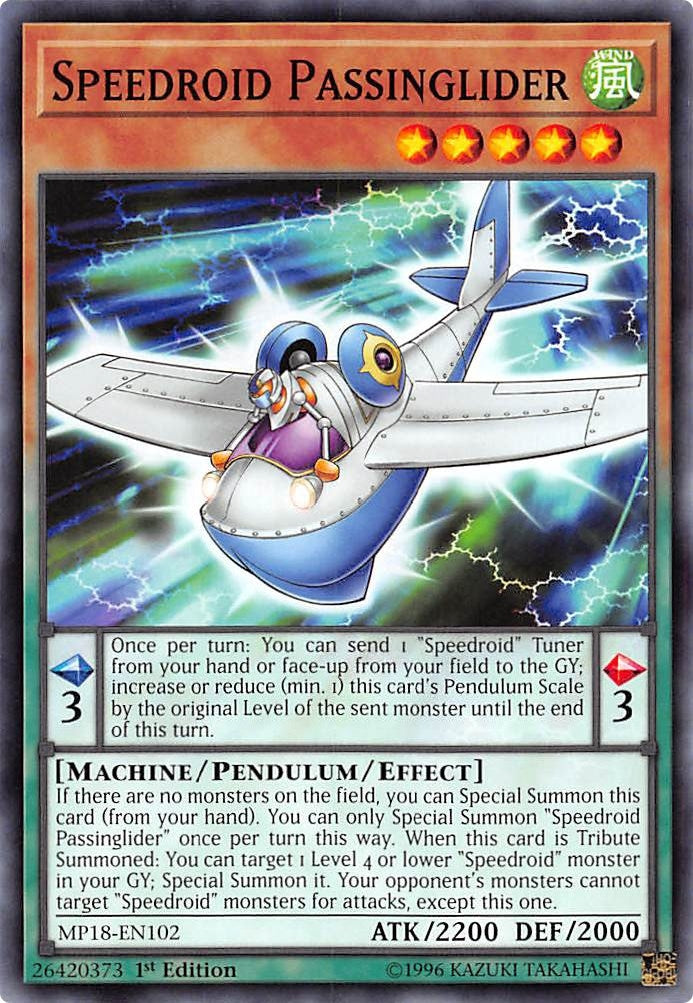 Image for Speedroid Passinglider (2018 Mega-Tins Mega Pack) (MP18-EN102) - YuGiOh