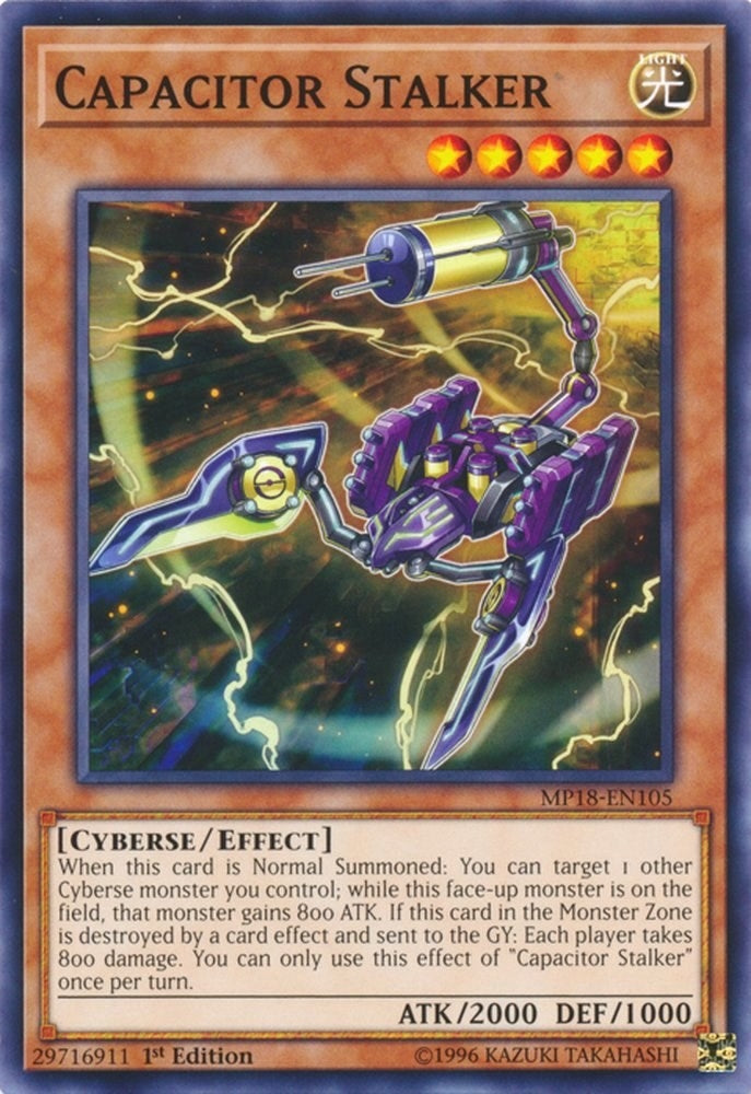 Image for Capacitor Stalker (2018 Mega-Tins Mega Pack) (MP18-EN105) - YuGiOh