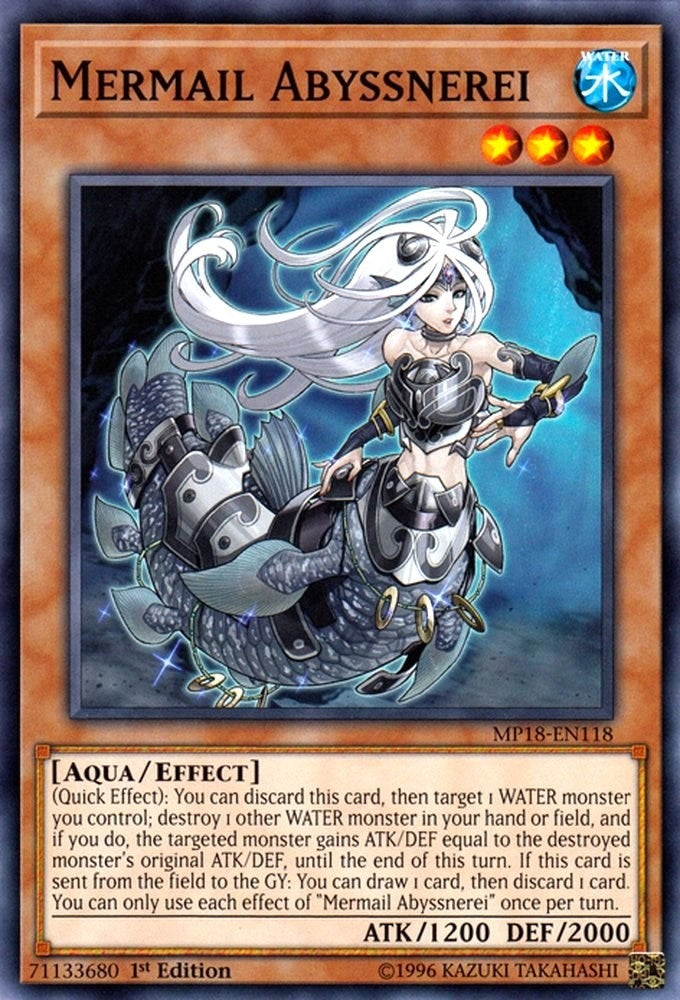 Image for Mermail Abyssnerei (2018 Mega-Tins Mega Pack) (MP18-EN118) - YuGiOh