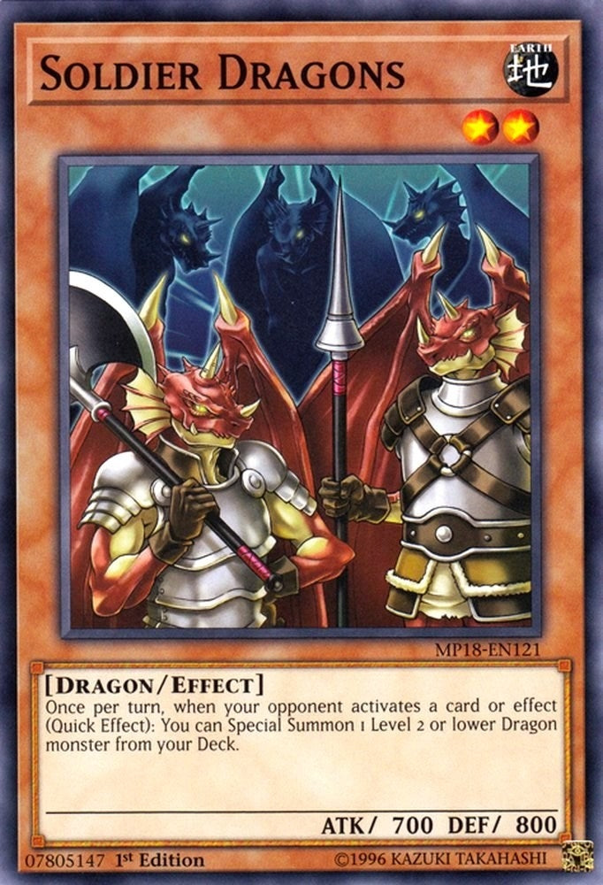 Image for Soldier Dragons (2018 Mega-Tins Mega Pack) (MP18-EN121) - YuGiOh