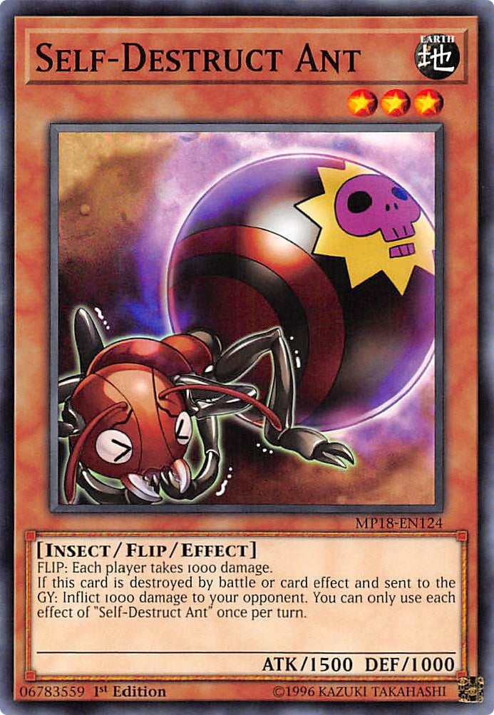 Image for Self-Destruct Ant (2018 Mega-Tins Mega Pack) (MP18-EN124) - YuGiOh