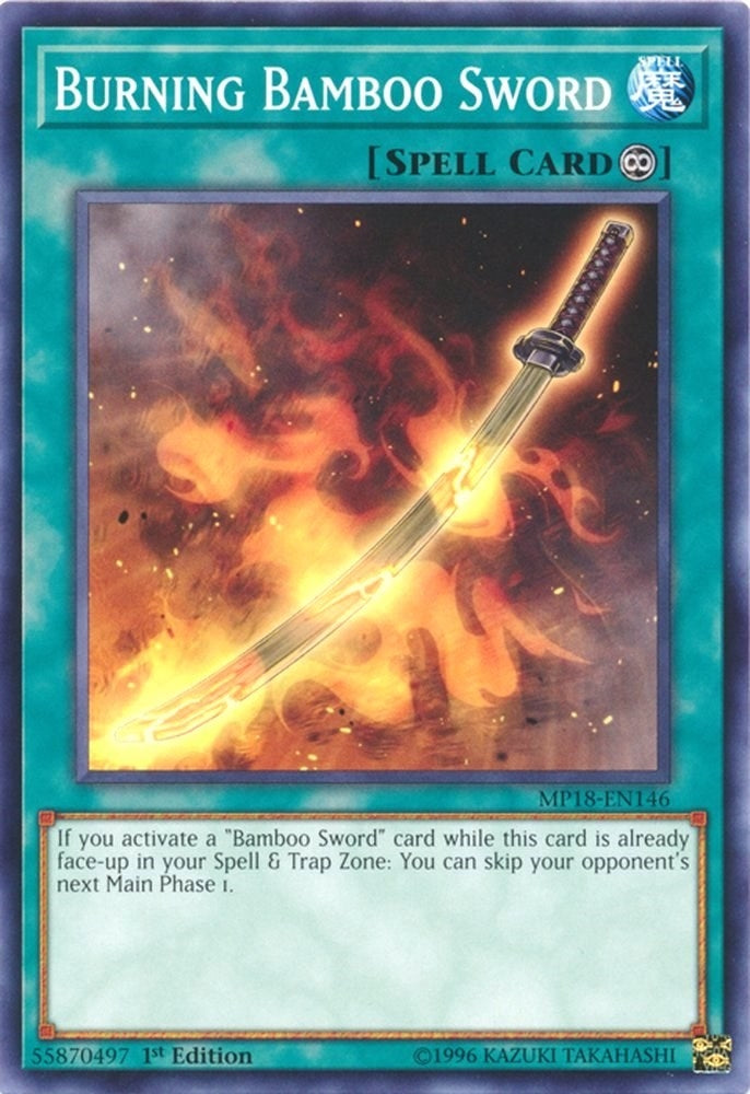 Image for Burning Bamboo Sword (2018 Mega-Tins Mega Pack) (MP18-EN146) - YuGiOh