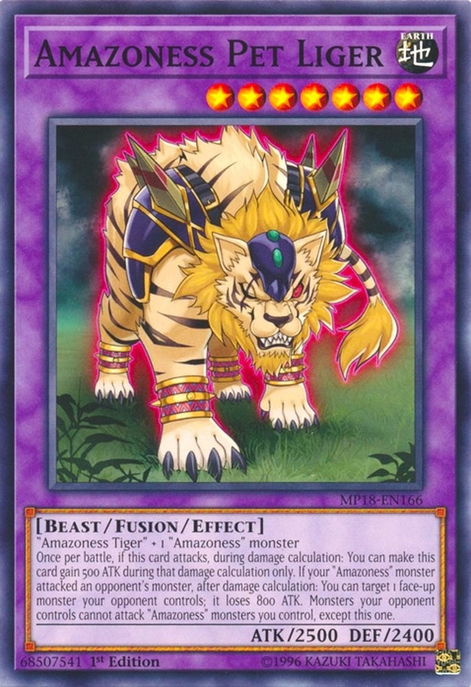 Image for Amazoness Pet Liger (2018 Mega-Tins Mega Pack) (MP18-EN166) - YuGiOh