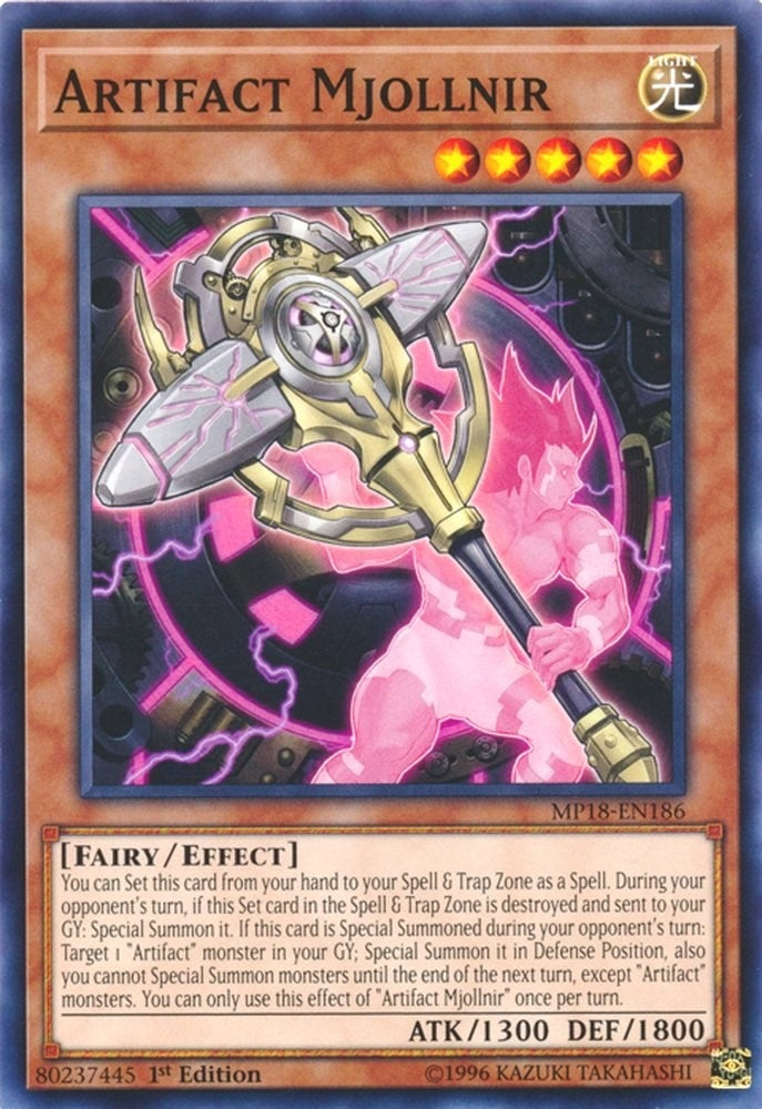 Image for Artifact Mjollnir (2018 Mega-Tins Mega Pack) (MP18-EN186) - YuGiOh