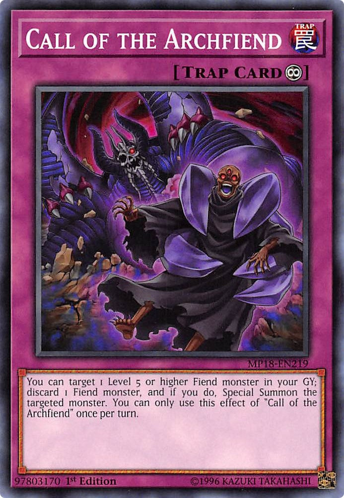 Image for Call of the Archfiend (2018 Mega-Tins Mega Pack) (MP18-EN219) - YuGiOh