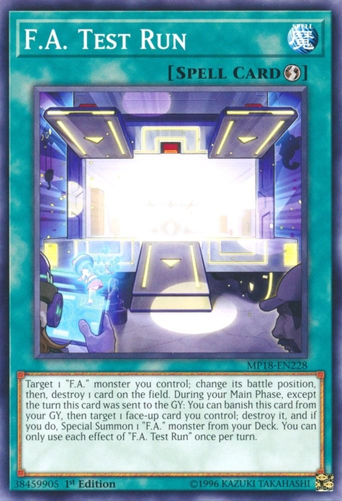 Image for F.A. Test Run (2018 Mega-Tins Mega Pack) (MP18-EN228) - YuGiOh