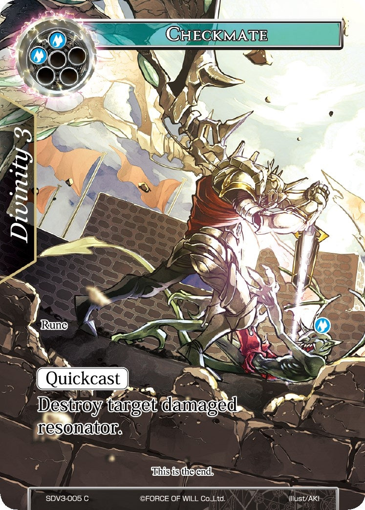 Image for Checkmate (Valhalla Cluster Starter Deck) (SDV3-005) - Force of Will
