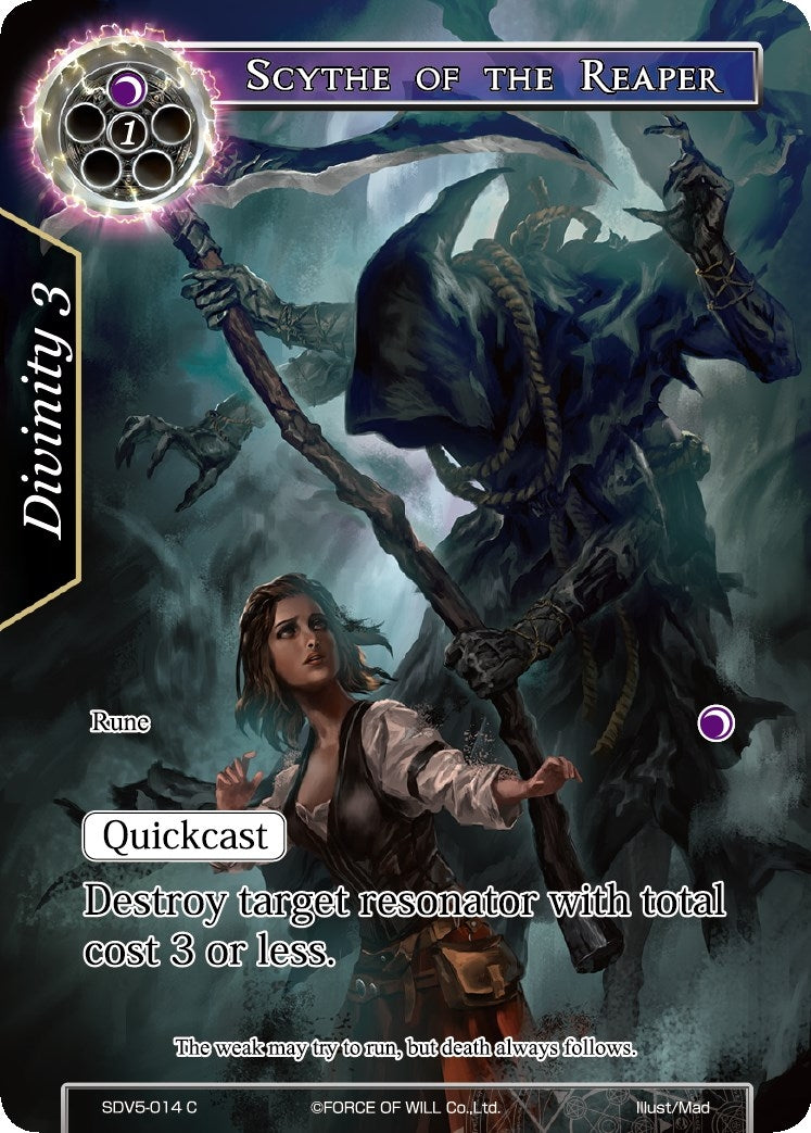 Image for Scythe of the Reaper (Valhalla Cluster Starter Deck) (SDV5-014) - Force of Will