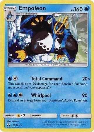 Image for Empoleon - 34/156 (Cracked Ice Holo) (Deck Exclusives) (034/156) - Pokemon