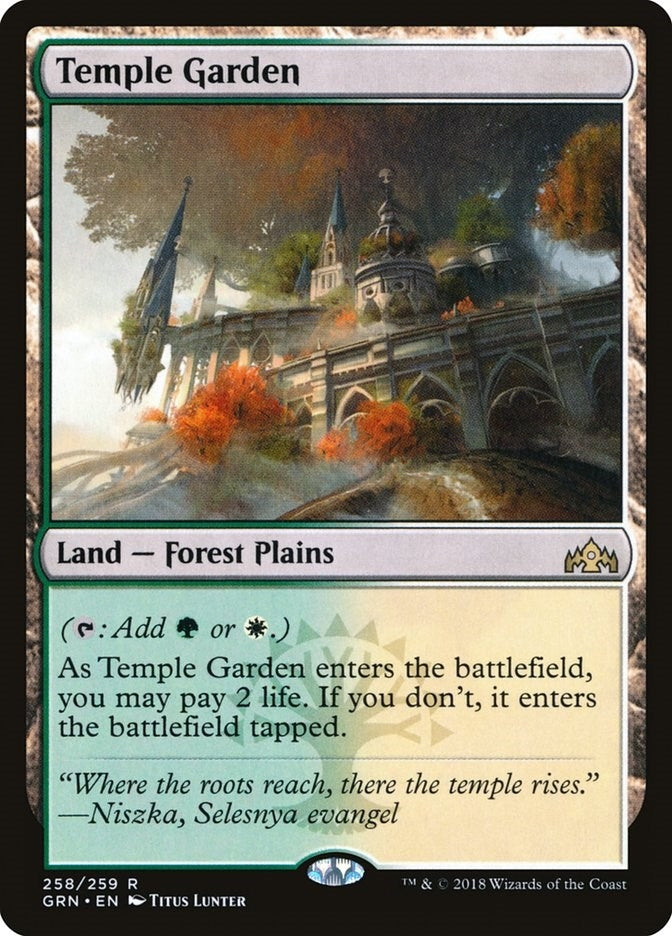 Image for Temple Garden (Guilds of Ravnica) (258) - Magic: The Gathering