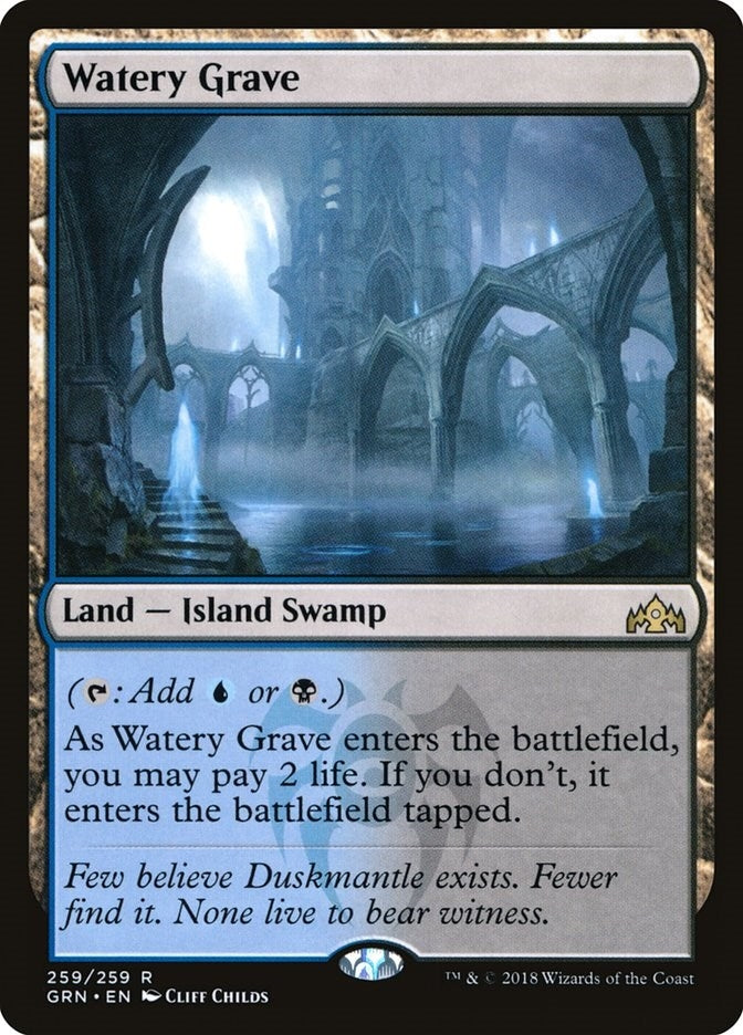 Image for Watery Grave (Guilds of Ravnica) (259) - Magic: The Gathering