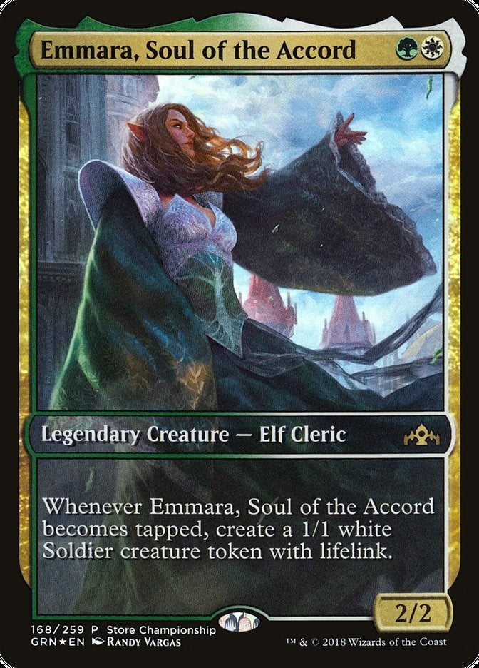 Image for Emmara, Soul of the Accord (Game Day & Store Championship Promos) (168) - Magic: The Gathering