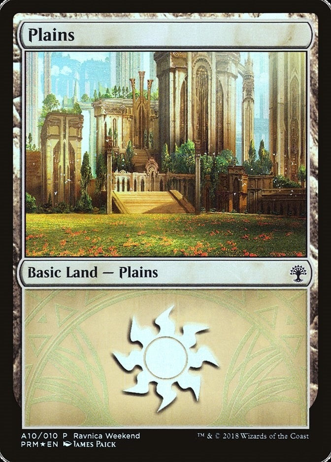 Image for Plains - Selesnya (A10) (Launch Party & Release Event Promos) (10) - Magic: The Gathering