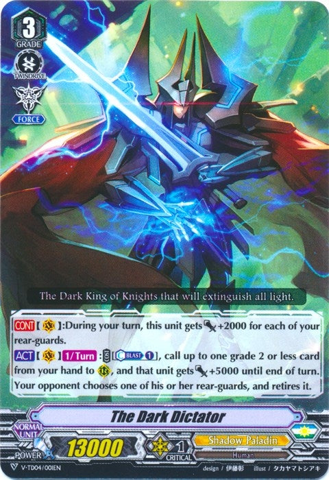 Image for The Dark Dictator (V-TD04: Ren Suzugamori) (V-TD04/001EN) - Cardfight Vanguard