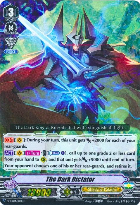 Image for The Dark Dictator (RRR Foil) (V-TD04: Ren Suzugamori) (V-TD04/001EN) - Cardfight Vanguard