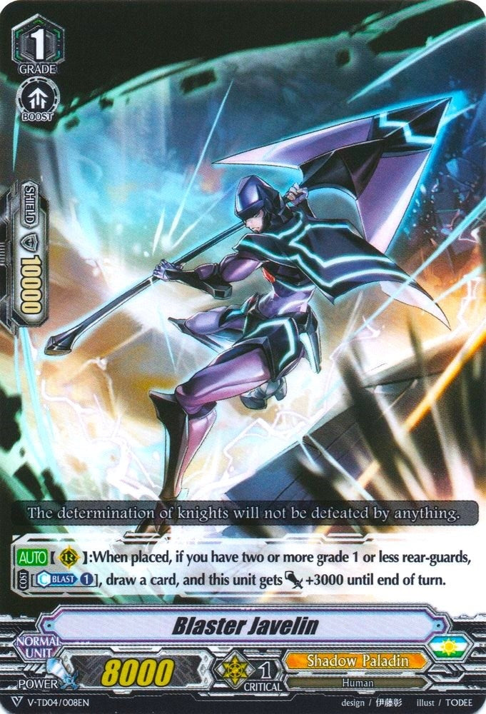 Image for Blaster Javelin (V-TD04: Ren Suzugamori) (V-TD04/008EN) - Cardfight Vanguard