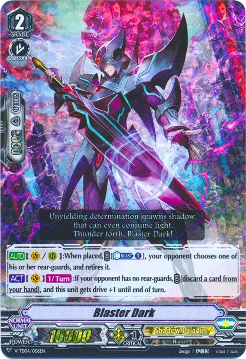 Image for Blaster Dark - V-TD04/006EN (RRR Foil) (V-TD04: Ren Suzugamori) (V-TD04/006EN) - Cardfight Vanguard