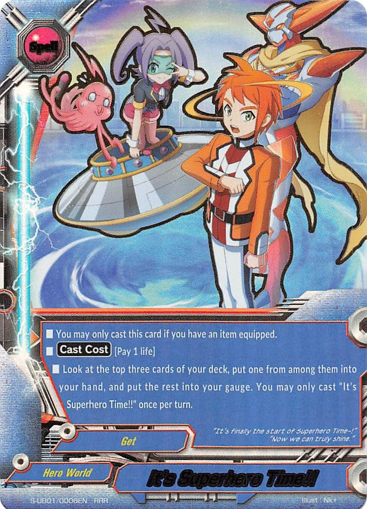 Image for It's Superhero Time!! (S-UB01: Superhero Wars Omega -Advent of Cosmoman!-) (S-UB01/0006EN) - Future Card BuddyFight