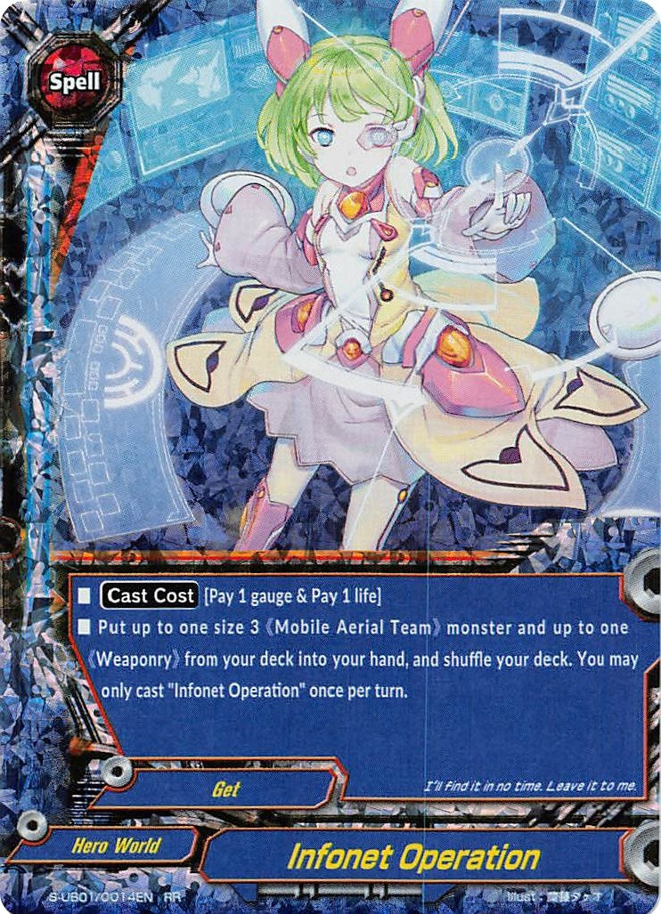 Image for Infonet Operation (S-UB01: Superhero Wars Omega -Advent of Cosmoman!-) (S-UB01/0014EN) - Future Card BuddyFight