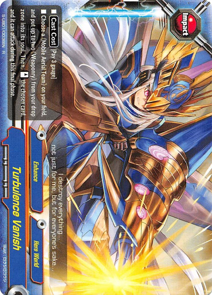 Image for Turbulence Vanish (S-UB01: Superhero Wars Omega -Advent of Cosmoman!-) (S-UB01/0036EN) - Future Card BuddyFight