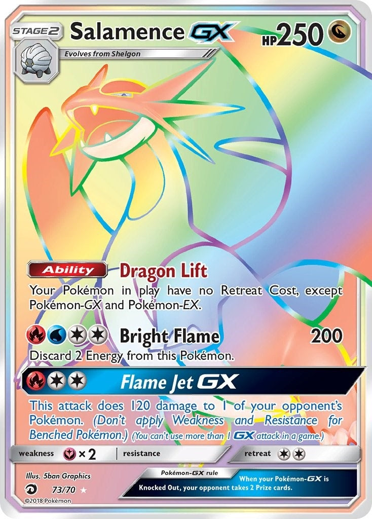 Image for Salamence GX (Secret) (Dragon Majesty) (73/70) - Pokemon