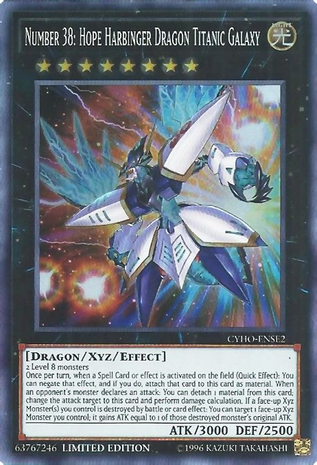 Image for Number 38: Hope Harbinger Dragon Titanic Galaxy (Cybernetic Horizon) (CYHO-ENSE2) - YuGiOh