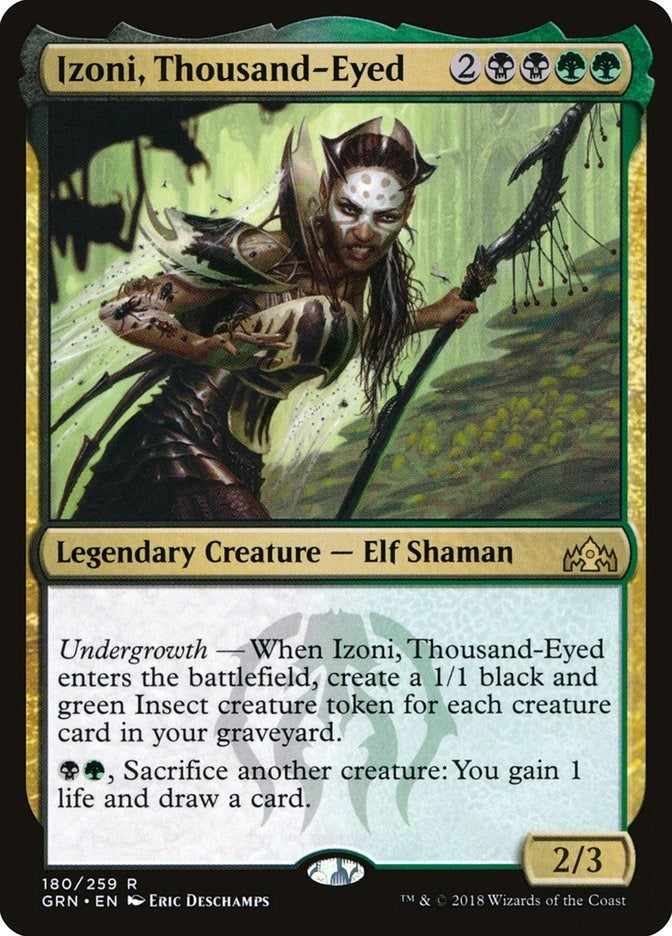 Image for Izoni, Thousand-Eyed (Guilds of Ravnica) (180) - Magic: The Gathering