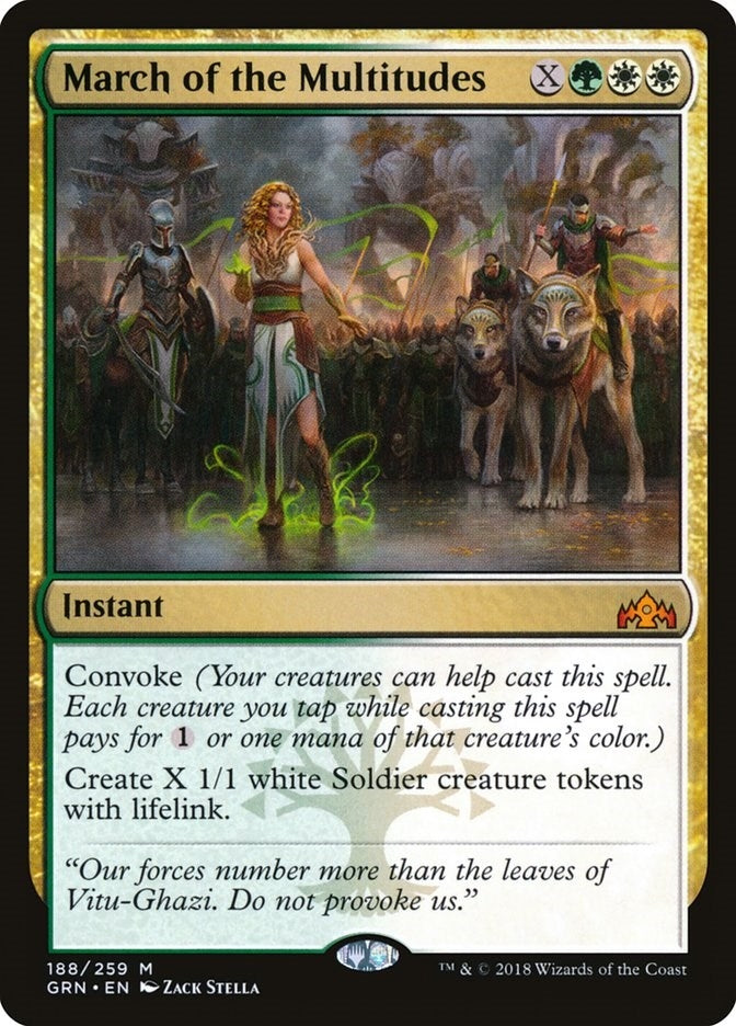 Image for March of the Multitudes (Guilds of Ravnica) (188) - Magic: The Gathering