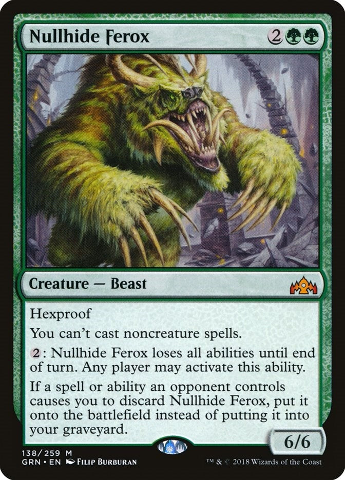 Image for Nullhide Ferox (Guilds of Ravnica) (138) - Magic: The Gathering